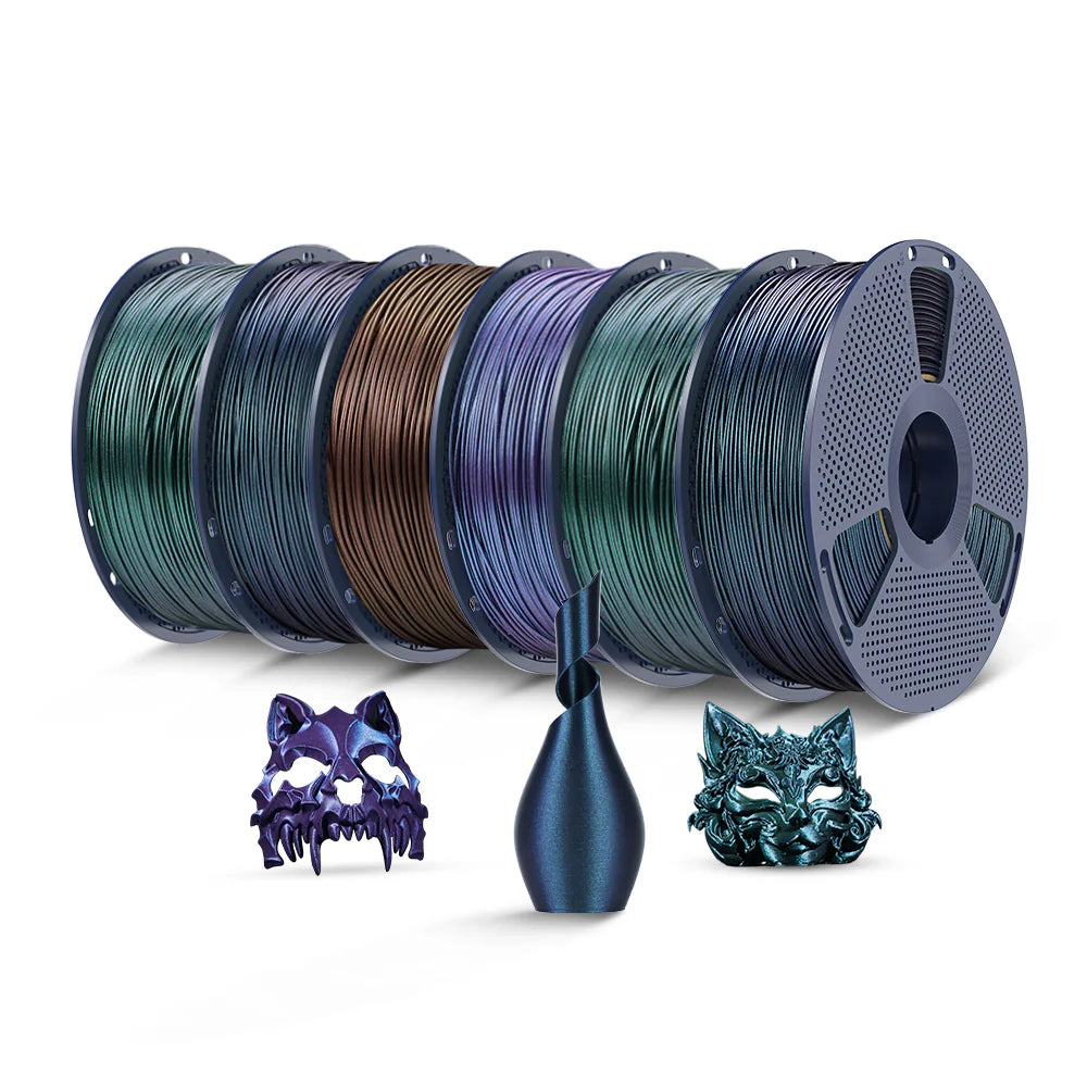 SUNLU PLA Galaxy 1KG, Color-Shifting PLA Esthenic Filament, Sparkling Ultrafine Pearlescent Powder